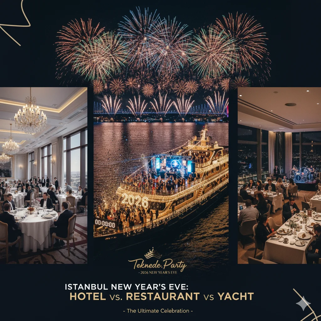 İstanbul’da Yılbaşı Kutlaması İçin En İyi Seçenek Hangisi? Otel Mi, Restoran Mı, Tekne Mi?